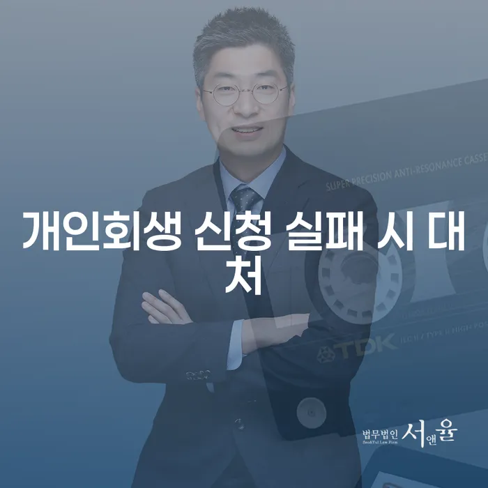 개인회생 신청 실패 시 어떻게 대처해야 할까요?