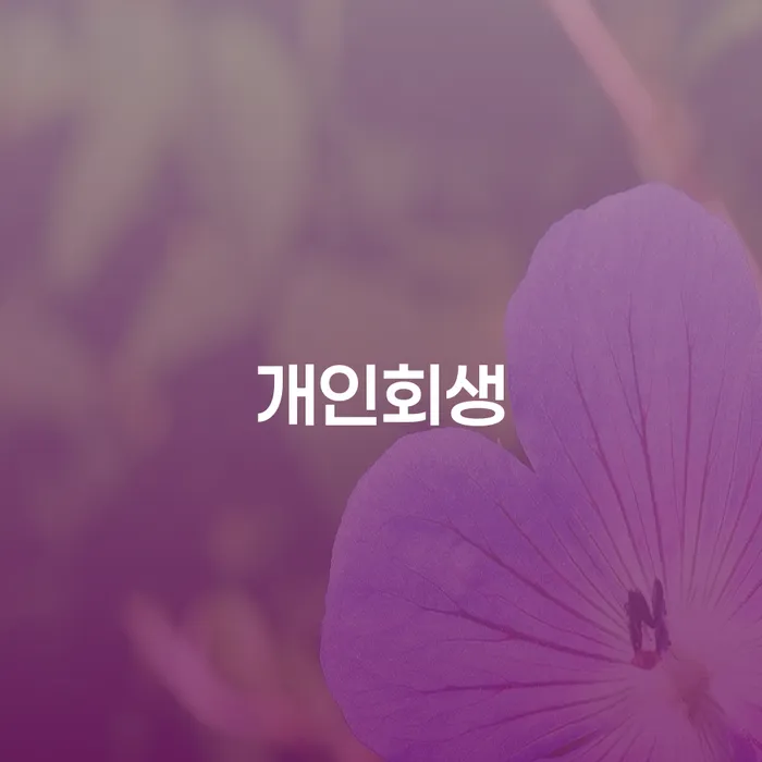 아산시개인회생의 모든 것